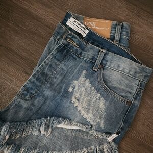 Authentic One Teaspoon Blue Jean Shorts